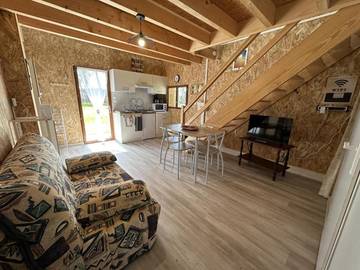 Gîte pour 2 personnes, avec piscine et terrasse à Linxe