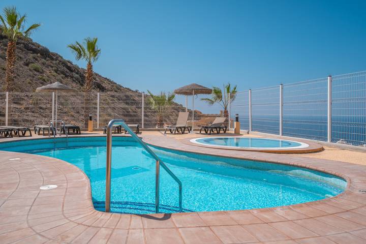 Ganze Wohnung, Ferienwohnung 'Apto Sunset Ocean View' mit Meerblick, WLAN und Klimaanlage in Adeje, Teneriffa Süd