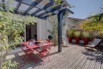 Cottage pour 6 personnes, adapté aux familles dans Biscarrosse (bourg)