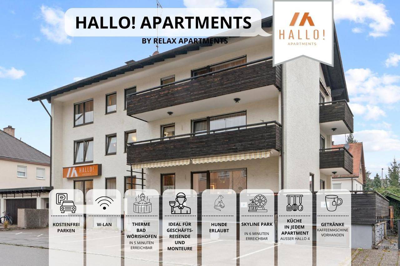 Appartement entier, Hallo!-Apartments - Ideal für Geschäftsreisende, Monteure und Feriengäste in Bad Wörishofen, Souabe (Bavière)