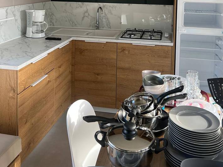 Flower Camping Le Rompval - Mobilheim 6 personen - 35m² Premium (3Sch-6Pers) + Terrasse + Tv + Lv in Bois de Cise, Mers-les-Bains