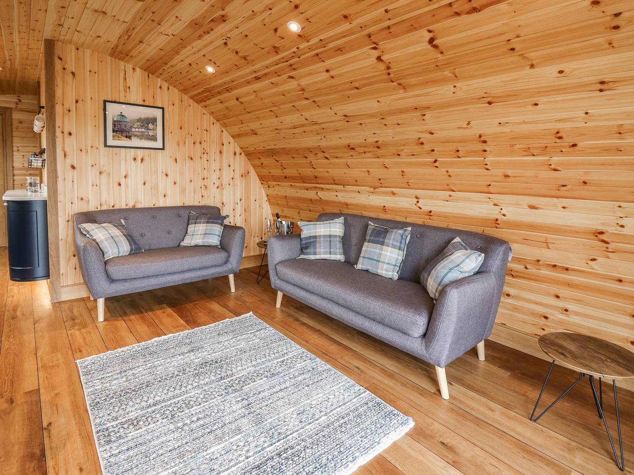 Lodge für 4 Personen mit Garten in Powys