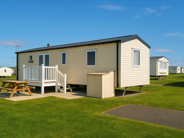 Caravan for 6 people, with garden in Weymouth