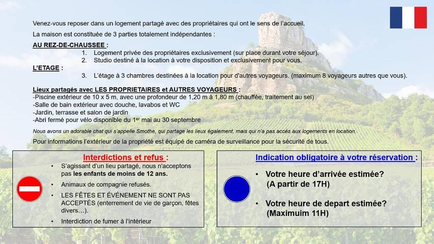 Gîte pour 2 personnes, avec piscine et jardin dans Grièges - 2