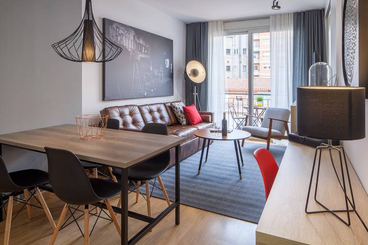 Location de vacances pour 4 personnes, avec terrasse à Barcelone
