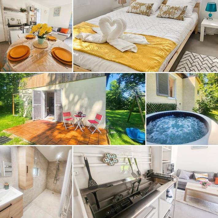Location de vacances pour 3 personnes, avec terrasse ainsi que jacuzzi et jardin à Montry - 2
