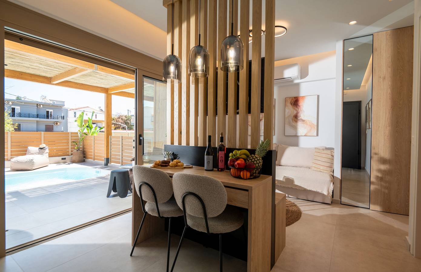 Monolocale intero, Premium Seaview Suite with Heated Pool and Private Parking in Retimno (Città), Rethymno e dintorni