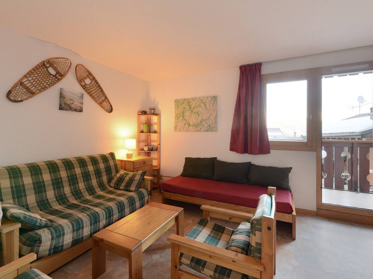 Hel lejlighed, 2-Room Apartment in Center with Balcony and Ski Locker in La Plagne, Bellentre