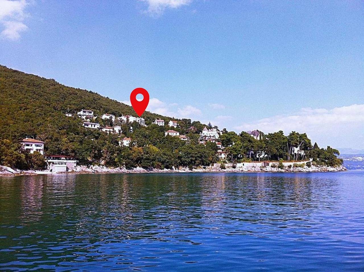 Cały apartament, Jednopokojowy apartament z tarasem i widokiem na morze Opatija A-23795-b in Plaža za pse (Icici), Icici