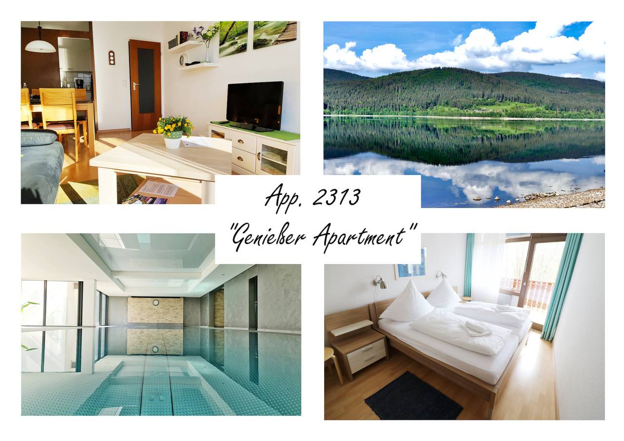 Ganze Ferienwohnung, Kurhotel Schluchsee App. 2313 - Genießer-Apartment mit Südbalkon - mit Indoorpool Schluchsee in Schluchsee, Südschwarzwald