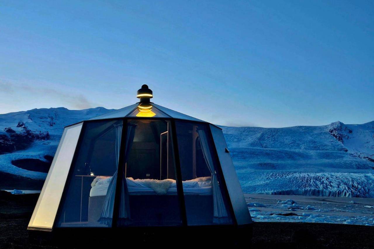 Fjallsárlón Glacier Lagoon Aurora Huts - Winter in Höfn, Eastern Region