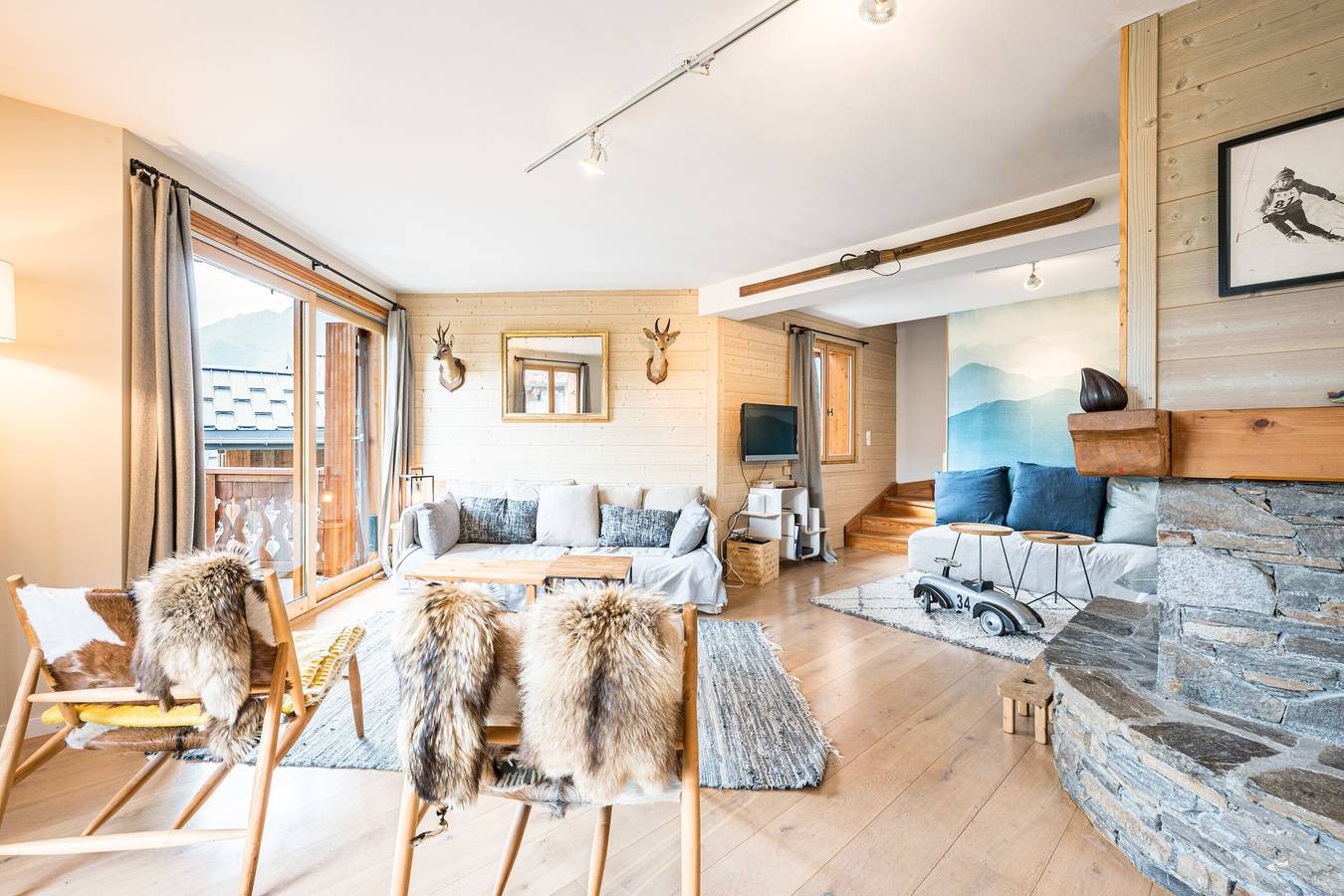 Chalet 'Marmotte' mit Bergblick, privater Terrasse und Wi-Fi in Saint-Martin-de-Belleville, Les Trois Vallées