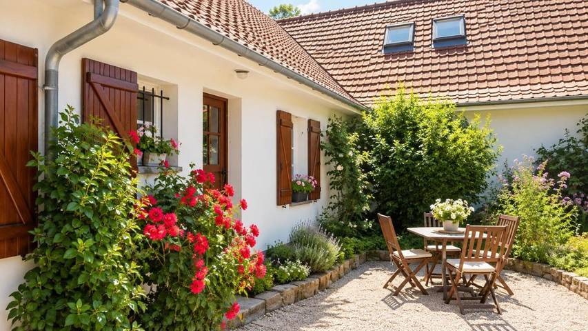 Location de vacances pour 12 personnes, avec Terrasse ainsi que Jardin et Vue à Saint-Inglevert