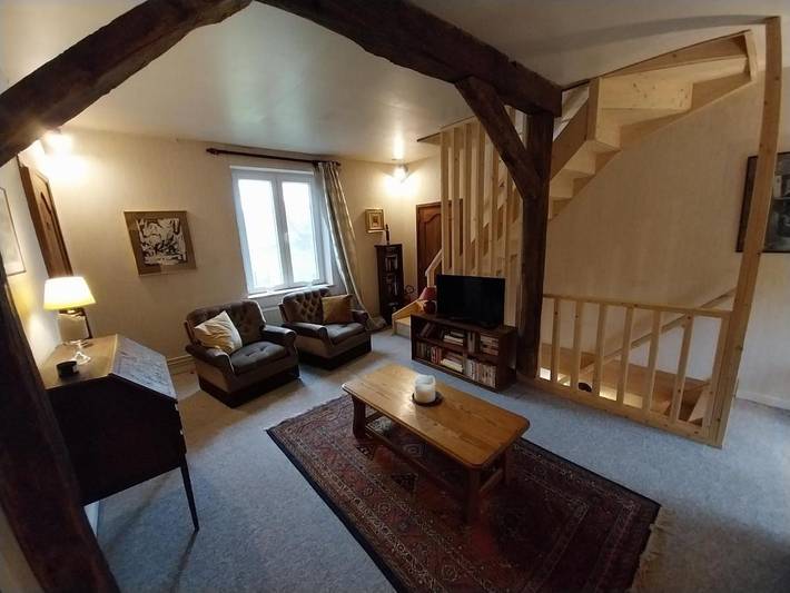 Location de vacances pour 8 personnes, avec piscine et sauna ainsi que vue et jardin, animaux acceptés à Houyet - 3