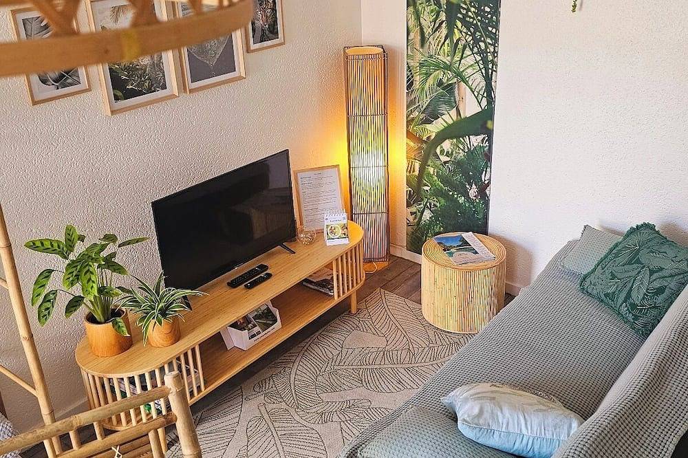 Entire apartment, Gîte 3 pers Bornéo - Relaxation with heated swimming pool and secure parking lot in La Roche-sur-Yon, Loire Valley