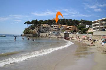 Gîte pour 4 personnes, avec balcon dans Plage des Sablettes