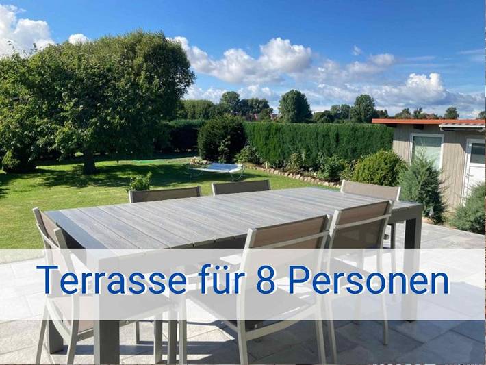 Ferienwohnung für 6 Personen, mit Terrasse und Garten sowie Ausblick in Kraksdorf