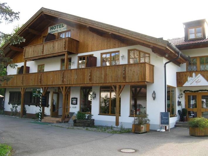 BnB für 2 Personen, mit Balkon und Terrasse sowie Garten und Ausblick in Schwangau