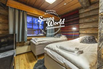 Gîte pour 4 personnes, avec sauna ainsi que vue et terrasse dans Inari