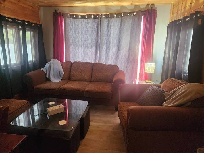 Blockhütte für 7 Personen, mit Balkon/Terrasse und Meerblick, mit Haustier - 1