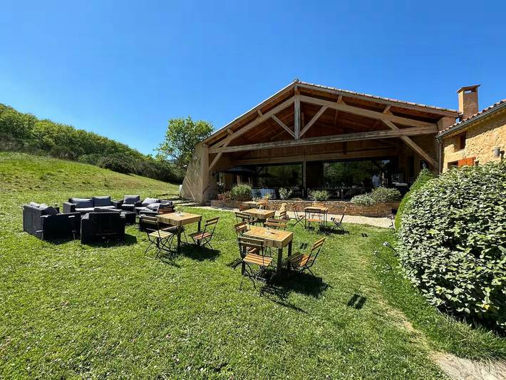 Maison de vacances pour 21 personnes, avec Terrasse ainsi que Jardin et Sauna