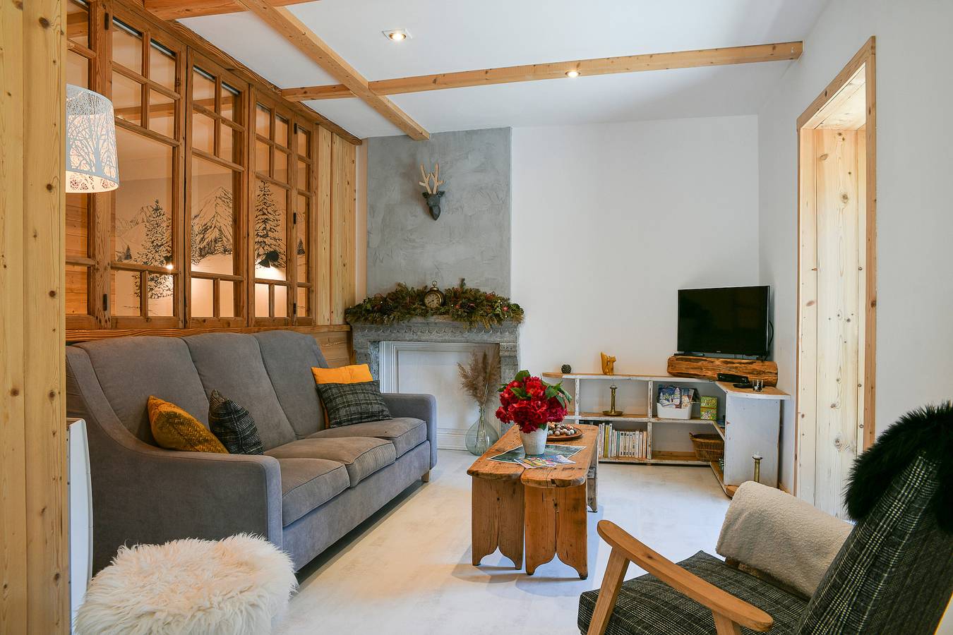 Casa de vacaciones 'Ciméléon Haut' con vistas a la montaña, jardín privado y Wi-Fi in Aillon-le-Jeune, Chambéry region
