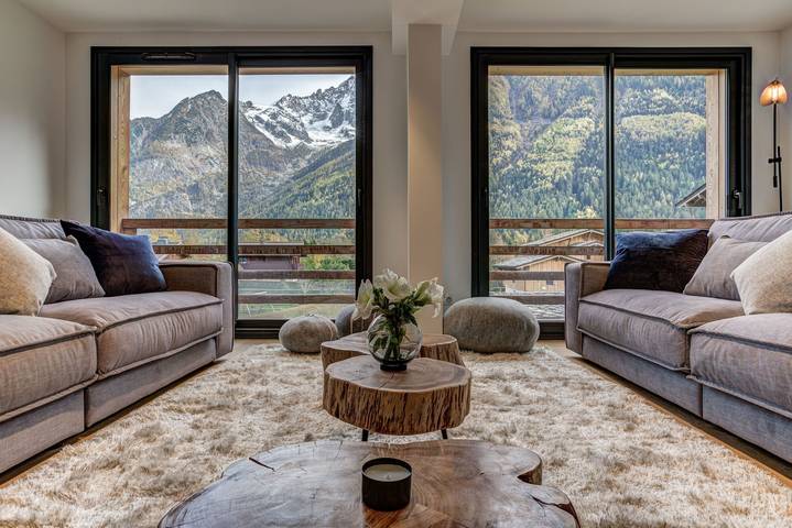 Gîte pour 8 personnes, avec piscine et jacuzzi ainsi que balcon et sauna dans Mer de Glace - 3