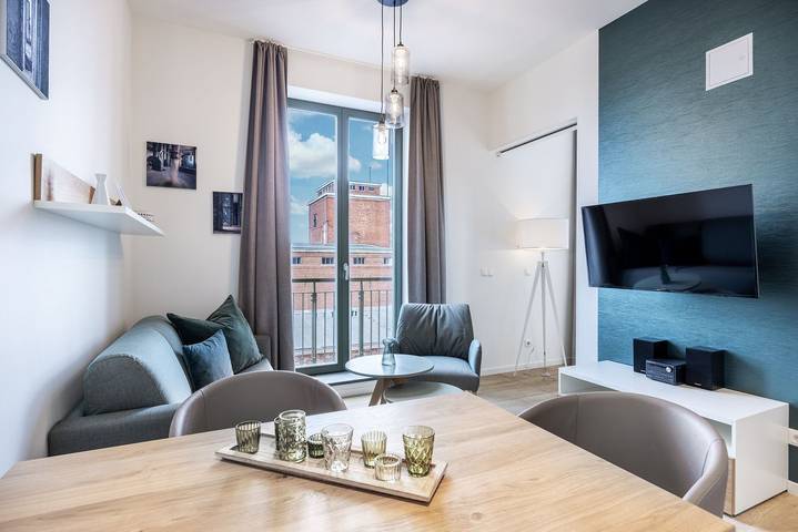 Ferienwohnung für 3 Personen, mit Balkon und Sauna in Wismar