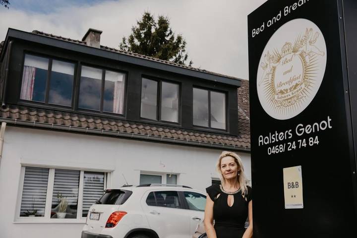 Chambre d’hôte pour 2 personnes, avec jardin ainsi que vue et sauna à Alost