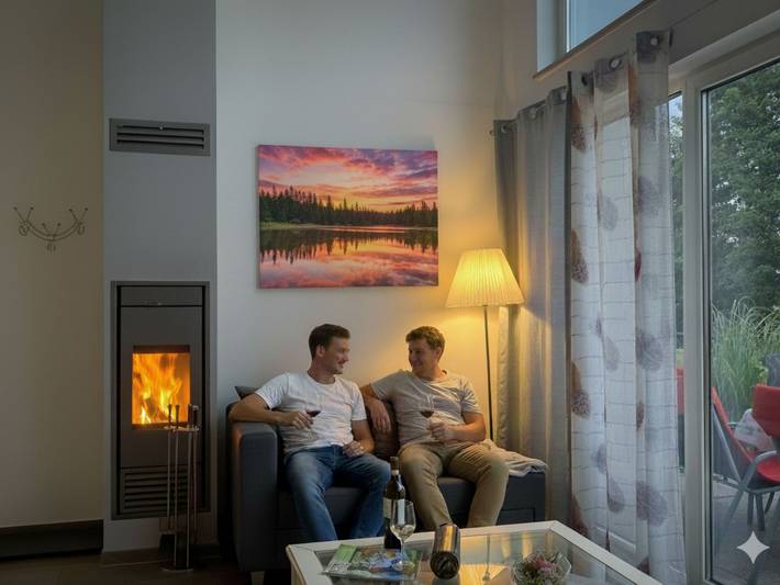 Ferienhaus für 3 Personen, mit Seeblick und Ausblick sowie Garten in Krakow am See - 2