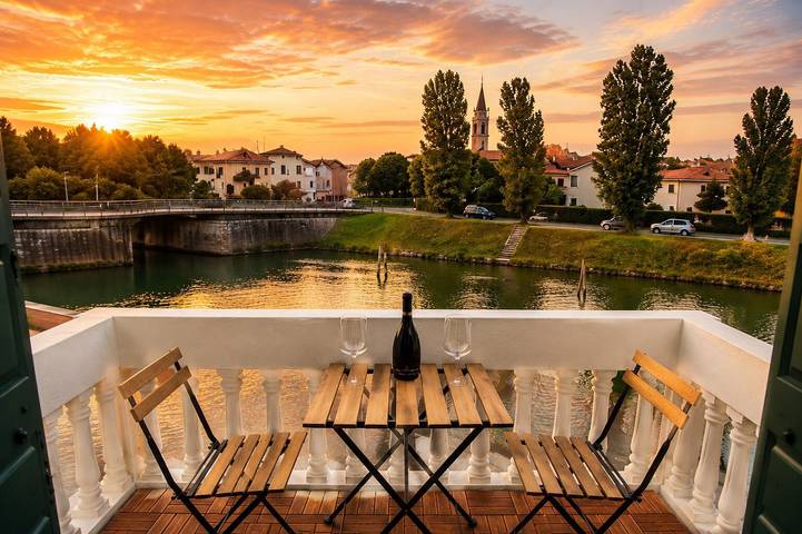Gîte pour 4 personnes, avec Balcon à Dolo (Italie)