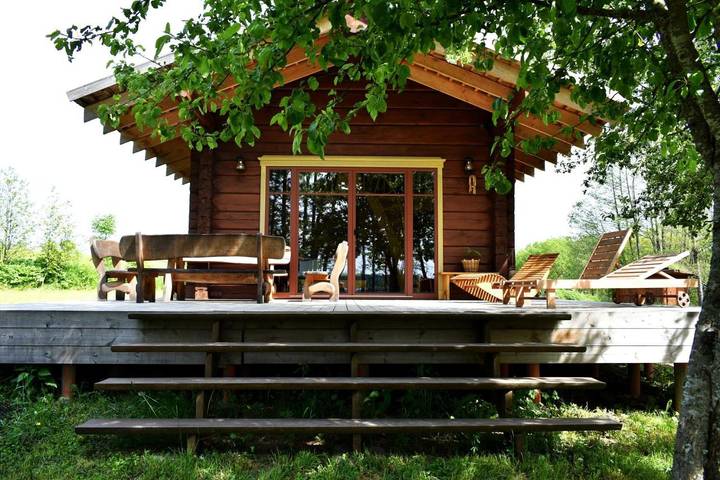 Vakantiewoning voor 4 personen, with uitzicht op het meer and tuin as well as uitzicht and sauna, met huisdier in Litouwen