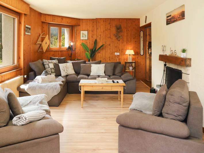 Ferienwohnung für 4 Personen, mit Balkon und Seeblick in Orsières