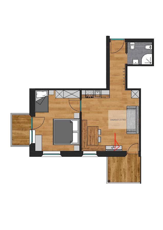Gîte pour 4 personnes, avec vue et jardin à Dobbiaco - 2