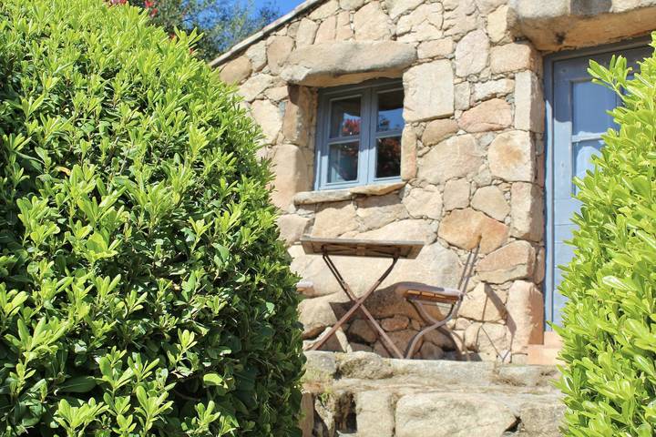 Villa pour 2 personnes, avec terrasse ainsi que piscine et jardin, animaux acceptés à Porto-Vecchio