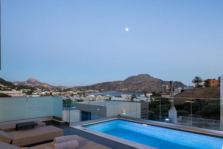 Location de vacances pour 4 personnes, avec Balcon et Terrasse ainsi que Piscine et Vue à Plakias - 4