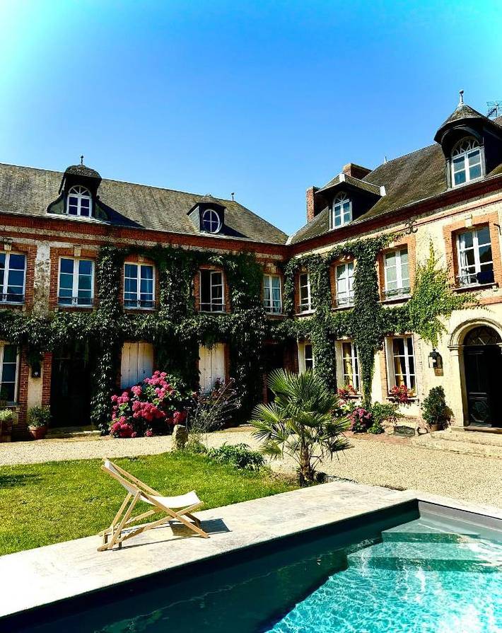 Location de vacances pour 13 personnes, avec jardin ainsi que piscine et vue, animaux acceptés à Rugles - 4