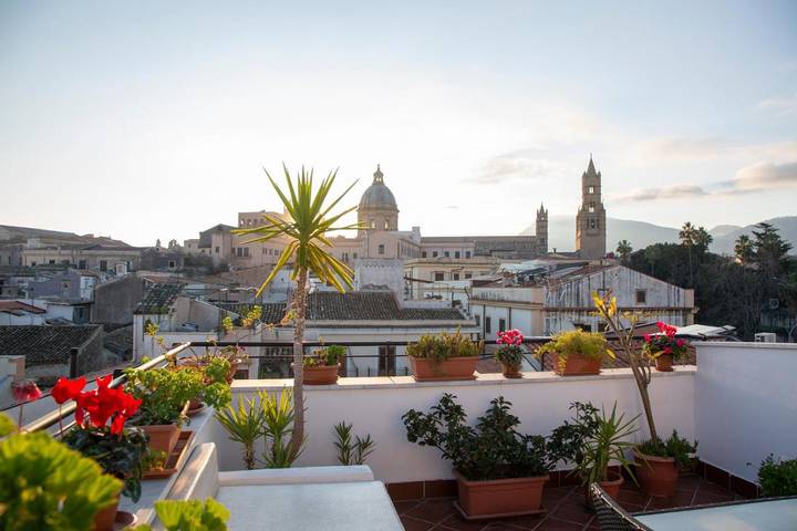 Ferienwohnung für 5 Personen, mit Balkon und Terrasse sowie Ausblick