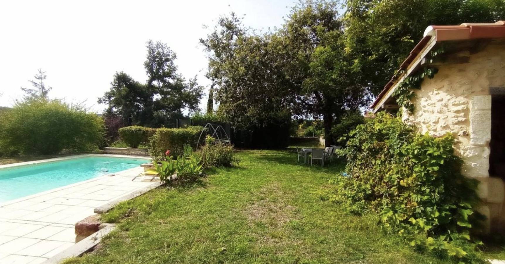 Chambre A avec piscine partagée, Wi-Fi et climatisation in Ribérac, Périgord Vert