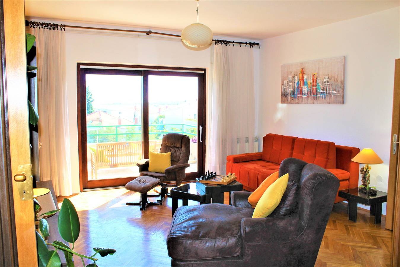 Ganze Wohnung, 1-Zimmer-Ferienwohnung mit Terrasse und Meerblick Primosten A-15499-b in Primošten, Šibenik-Knin