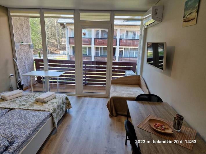 Apartament wakacyjny dla 3 osób, z balkon i widok w Mierzeja Kurońska