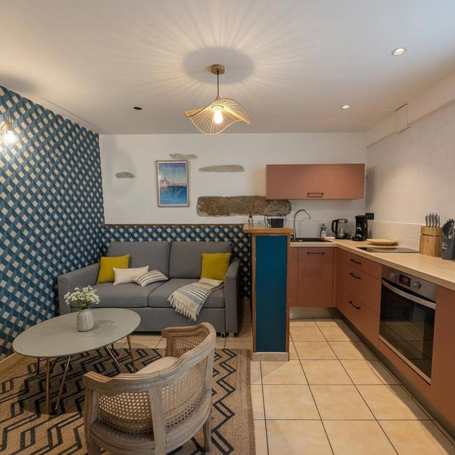 Appartement entier, Appartement en centre-ville place du marché in Pont-l'Abbé, Côte de Cornouaille