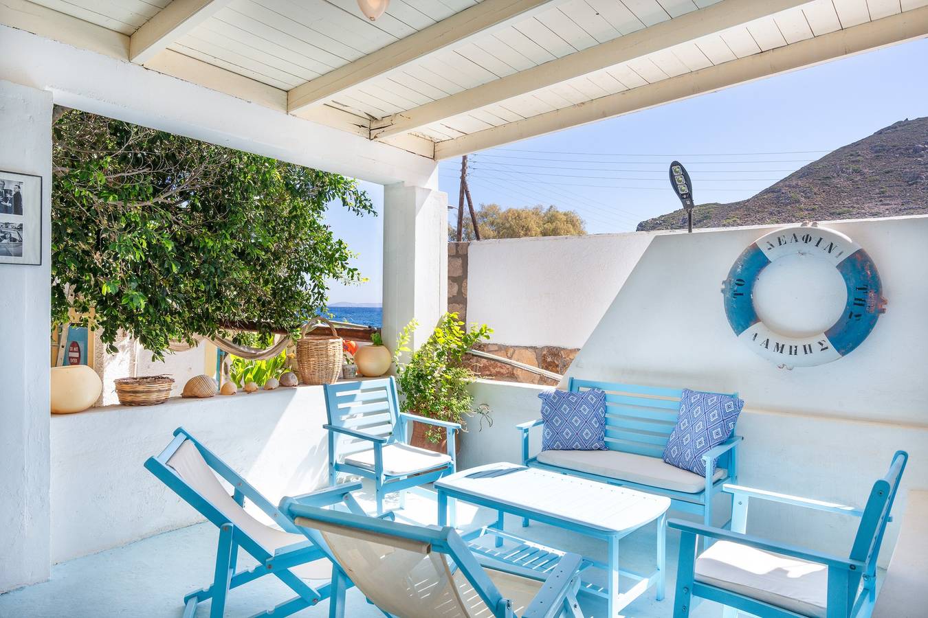 Maison de vacances 'Beachfront Lampis Dolphin 2' avec vue sur la mer, Wi-Fi et climatisation in Dodécanèse