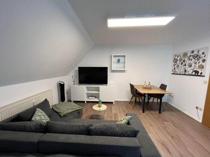 Ferienwohnung für 4 Personen, mit Balkon und Terrasse sowie Garten und Ausblick in Augustusburg
