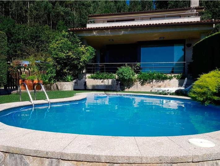 Casa de férias para 10 pessoas, com Varanda e Terraço e ainda Piscina and Vista em Sanxenxo