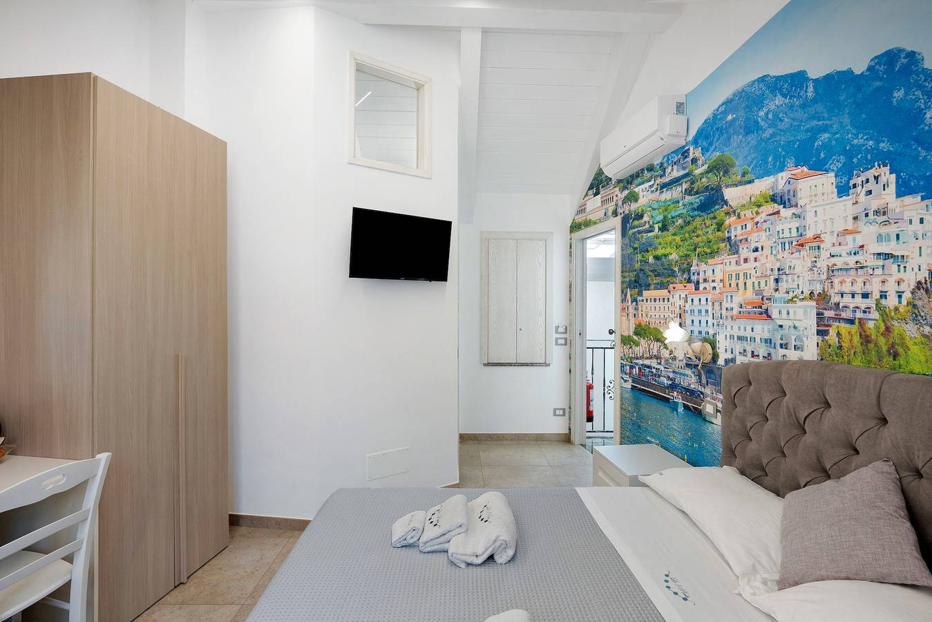 Zimmer 'Amalfi' mit Bergblick, Wlan und Klimaanlage in Pianillo, Agerola