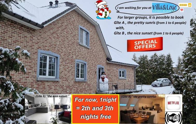 Ferienwohnung für 7 Personen, mit Ausblick und Garten, kinderfreundlich