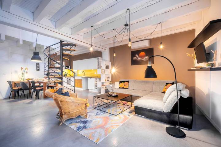Appartement de vacances pour 6 personnes, avec Terrasse et Jardin