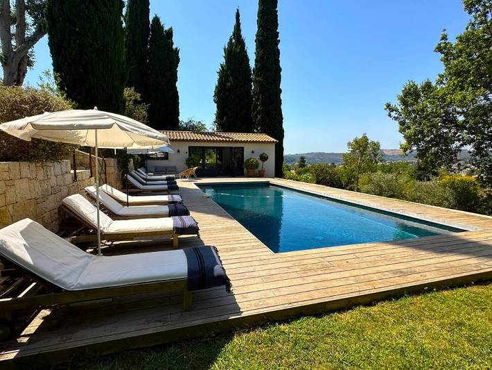 Maison d’hôte pour 2 personnes, avec jardin et vue ainsi que piscine et terrasse à Saint-Paul-de-Vence - 2