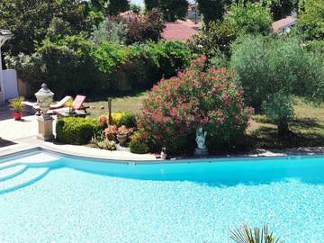 Gîte pour 4 personnes, avec balcon ainsi que jardin et piscine en Gironde